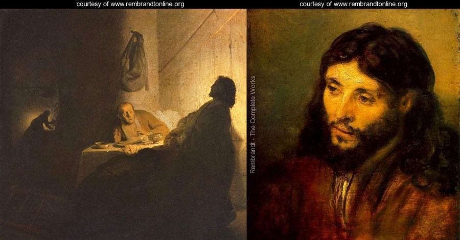 The-Supper-at-Emmaus---Alternate-title-Christ-at-Emmaus_Jesus of the Scars_Young Jewish Christ